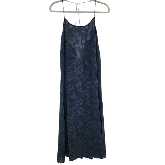 Madewell Floral Halter Cover-Up Sheer Midi Dress - Picture 4 of 9